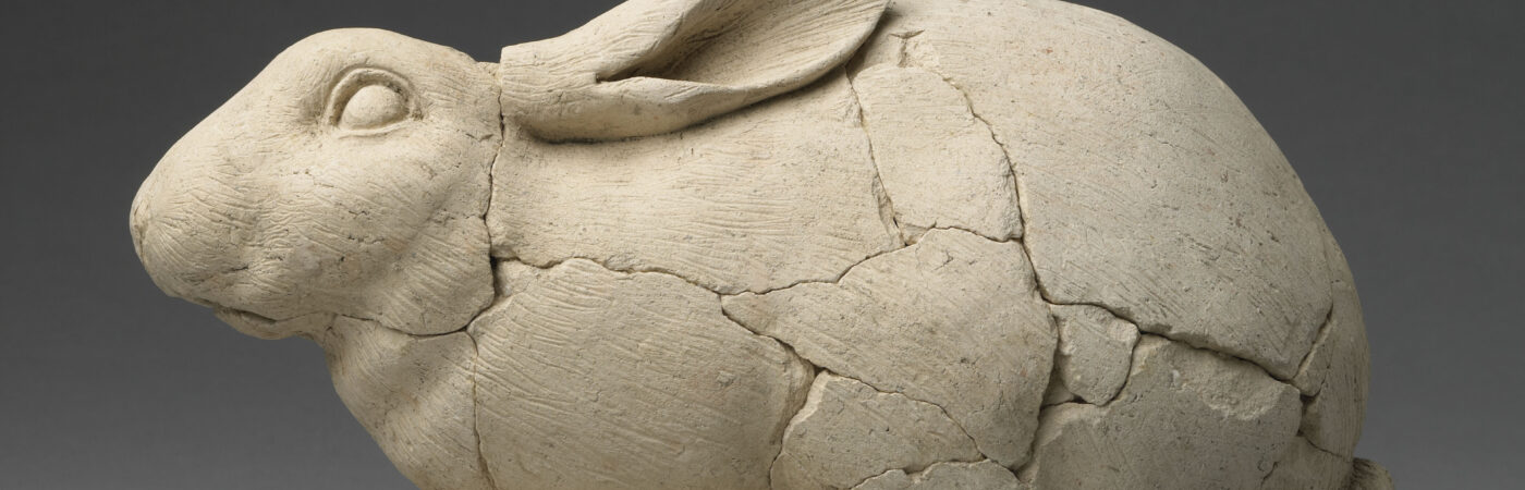 pièce d'applique : lapin vu de profil