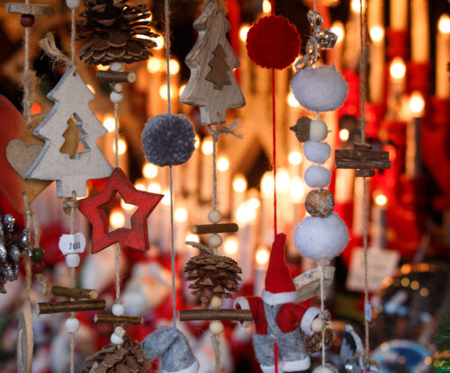 christmas decoration for sale in the colmar christmas market