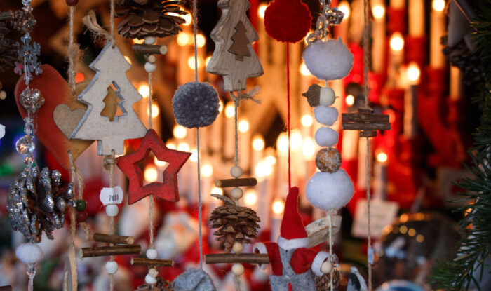 christmas decoration for sale in the colmar christmas market