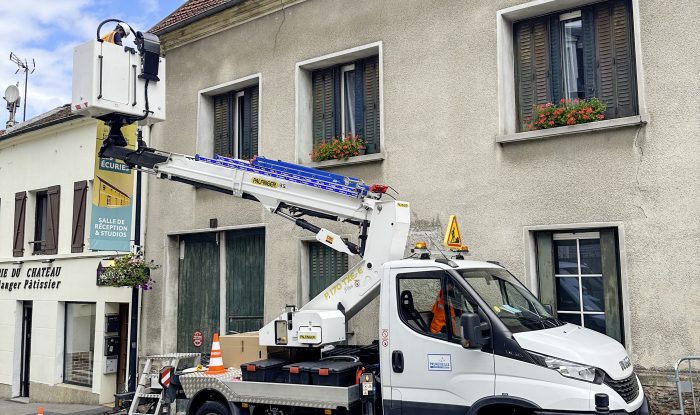 éclairage public à Écouen